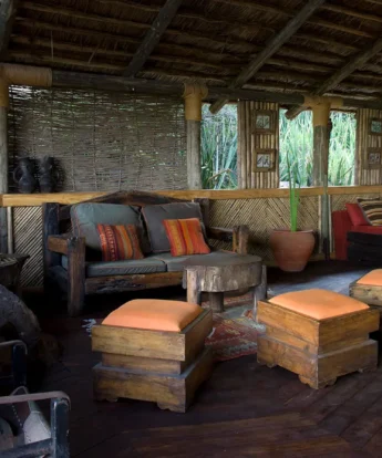 olduvai camp main area tanzania yellow zebra safaris