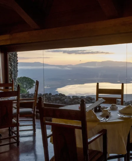 ngorongoro serena dining room view
