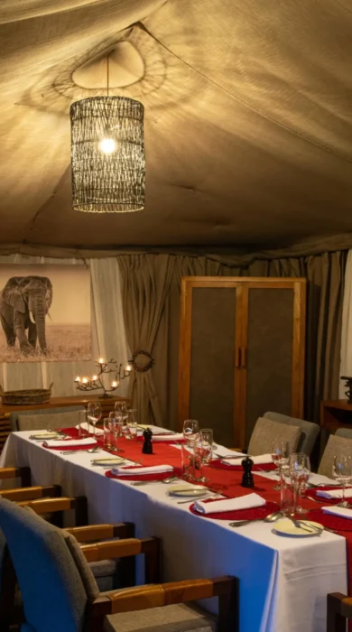 dining, lemala ngorongoro tented camp, tanzania