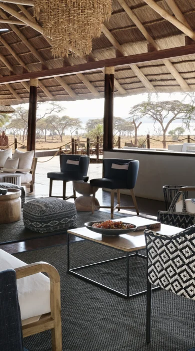 lounge, sanctuary swala camp, tarangire national park, tanzania