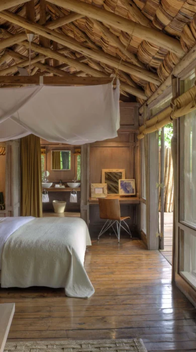 lake manyara tree lodge bedroom view tanzania yellow zebra safaris