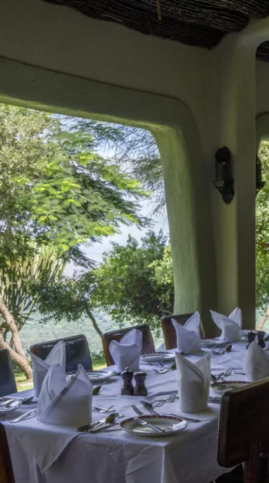 Restaurant at Lake Manyara Serena Safari Lodge