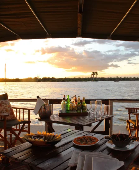 boat safari, siwandu camp, nyerere national park, tanzania