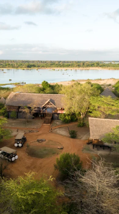 Aerial, Selous Impala Camp, Nyerere, Tanzania
