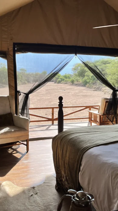 room with view, jongomero camp, ruaha national park, tanzania