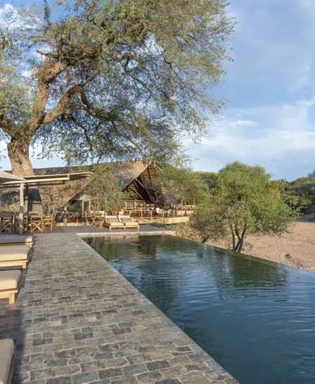swimming pool, jongomero camp, ruaha national park, tanzania
