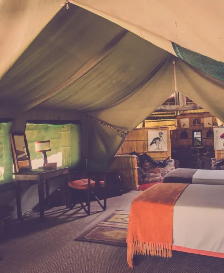 Bedroom, Mwagusi Safari Camp, Ruaha National Park, Tanzania