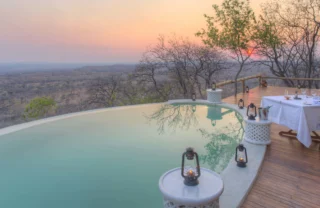 ikuka safari camp pool area tanzania yellow zebra safaris