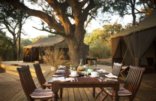 chada katavi camp tanzania dining yellow zebra safaris