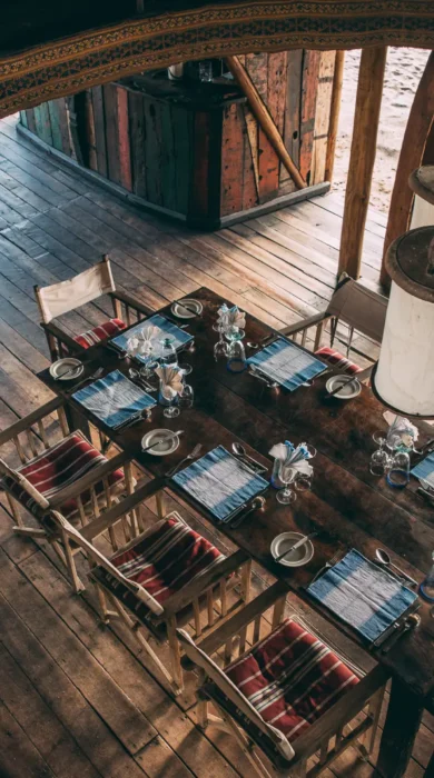 greystoke mahale dining tanzania yellow zebra safaris