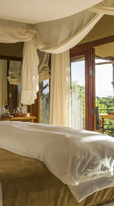 bedroom view mwiba lodge tanzania yellow zebra safaris