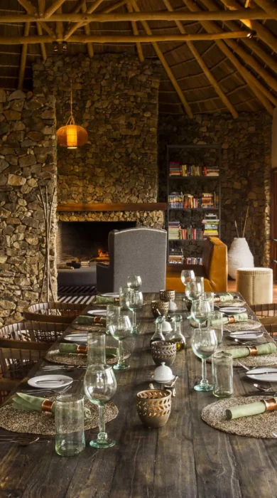 dining area mwiba lodge tanzania yellow zebra safaris