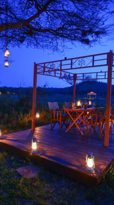 asanja moru tanzania Gazebo Dinner night
