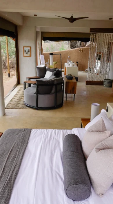asanja ruaha double bedroom tanzania yellow zebra safaris