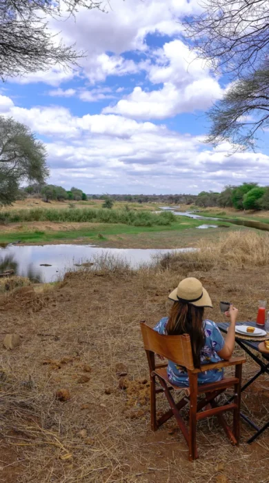 asanja ruaha bush dinner tanzania yellow zebra safaris