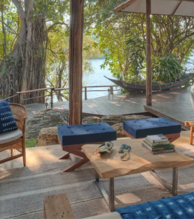 Rubondo Island lounge tanzania yellow zebra safaris