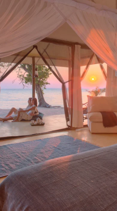 Rubondo Island double room tanzania yellow zebra safaris