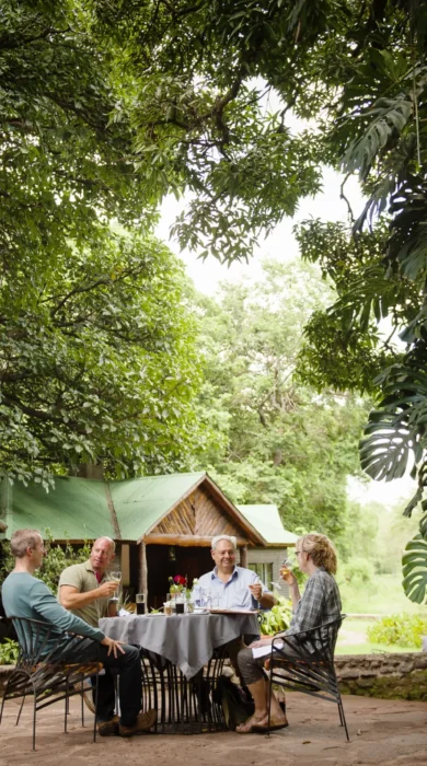 Meru Game Lodge outdoor dining