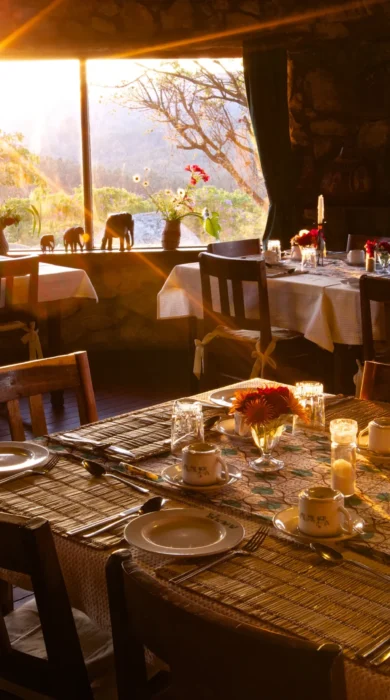 Mufindi Highland lodge dining