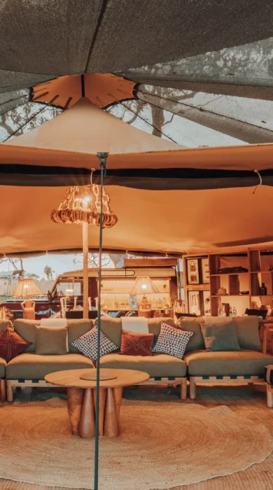 main mess tent, wayo serengeti green camp, tanzania