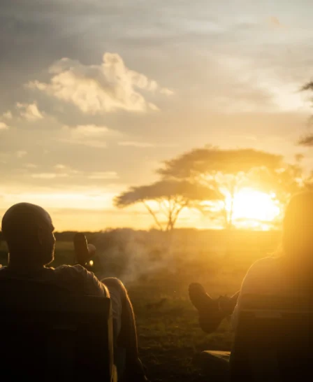 sundowners, wayo fly camping, the serengeti, tanzania