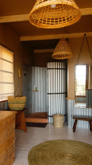 entamanu private bathroom tanzania yellow zebra safaris