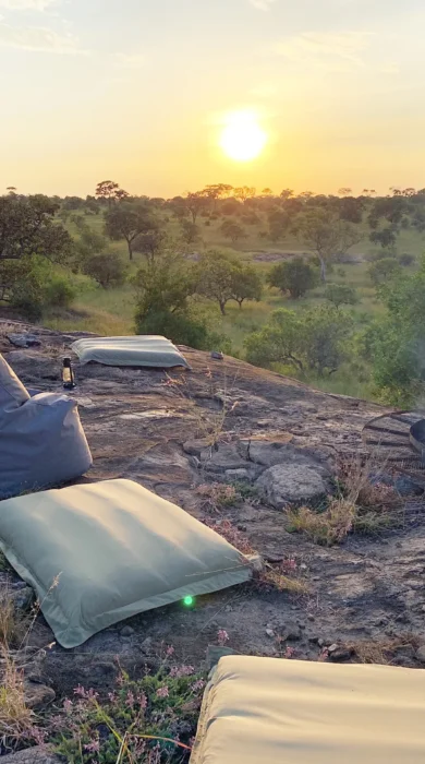 nimili mara camp fire tanzania yellow zebra safaris