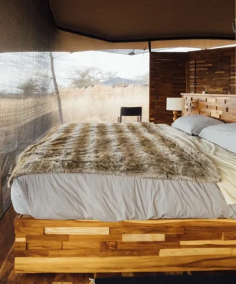 bedroom view, usanga expedition camp, ruaha national park, tanzania