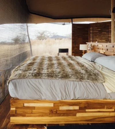 bedroom view, usanga expedition camp, ruaha national park, tanzania