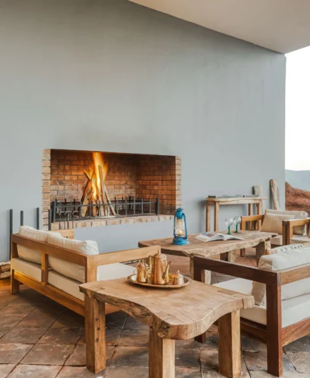 Fireplace, Ngorongoro Lodge, Ngorongoro Crater, Tanzania