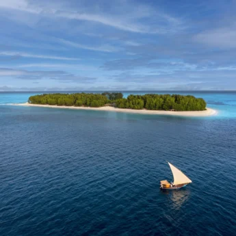 Dhow, Mnemba Island Lodge, Zanzibar, Tanzania
