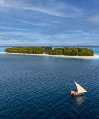 Dhow, Mnemba Island Lodge, Zanzibar, Tanzania