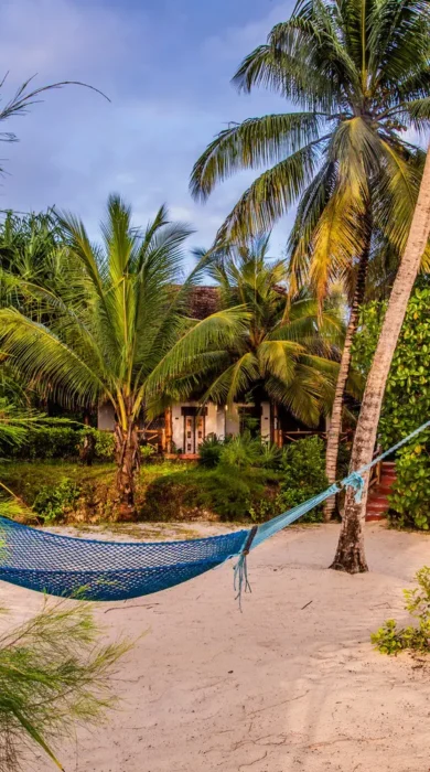 hammock, ponwe beach hotel, zanzibar, tanzania