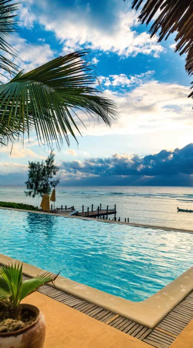 sunshine marine lodge tanzania pool view