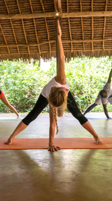 sunshine marine lodge tanzania yoga