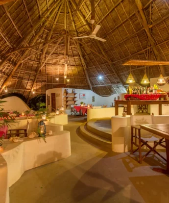unguja lodge dining tanzania yellow zebra safaris