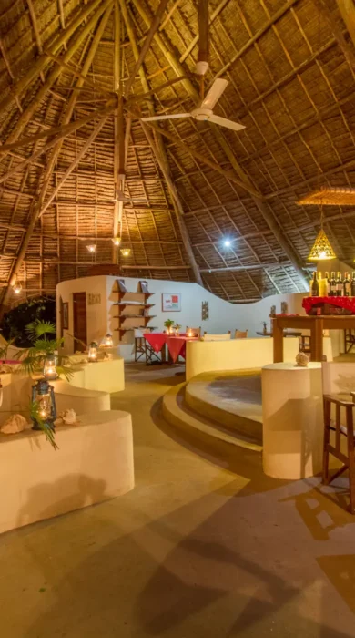 unguja lodge dining tanzania yellow zebra safaris