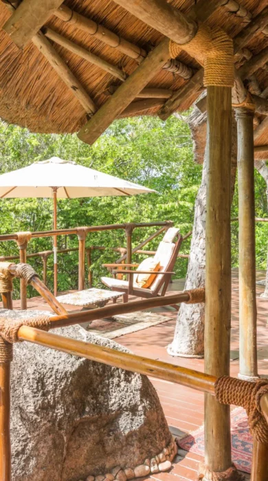lupita island lounge view tanzania yellow zebra safaris