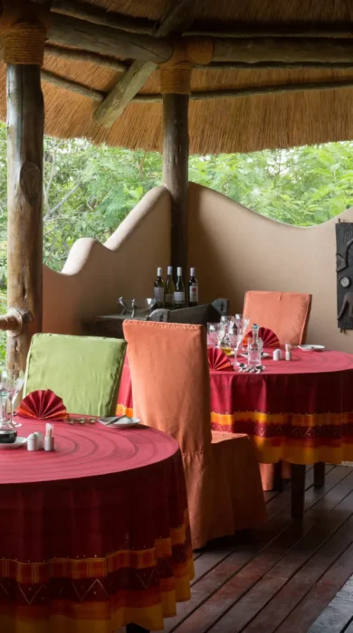 lupita island dining tanzania yellow zebra safaris