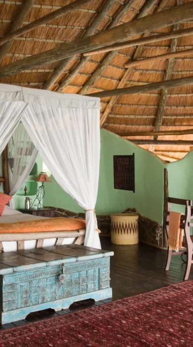 lupita island double bedroom tanzania yellow zebra safaris