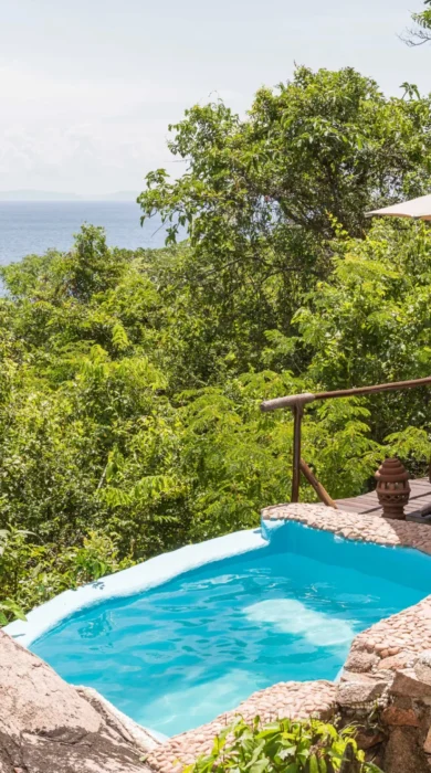 lupita island pool area tanzania yellow zebra safaris