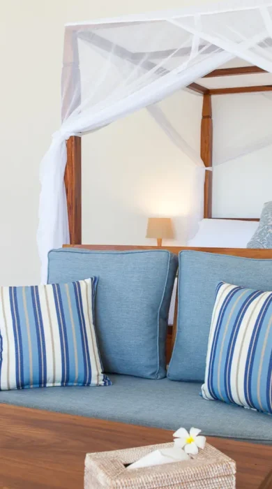 kisiwa beach double room tanzania yellow zebra safaris