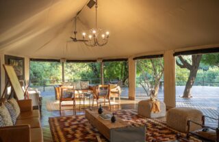 Lounge, Muzimu Lodge, Gorongosa, Mozambique, Yellow Zebra Safaris