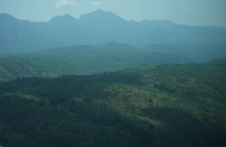 View of the Mahale Mountains, Tanzania