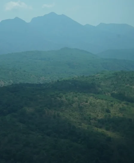 View of the Mahale Mountains, Tanzania