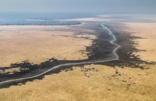 Aerial view of Katavi National Park, Tanzania