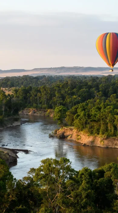 hot air balloon, offbeat ndoto, maasai mara, kenya