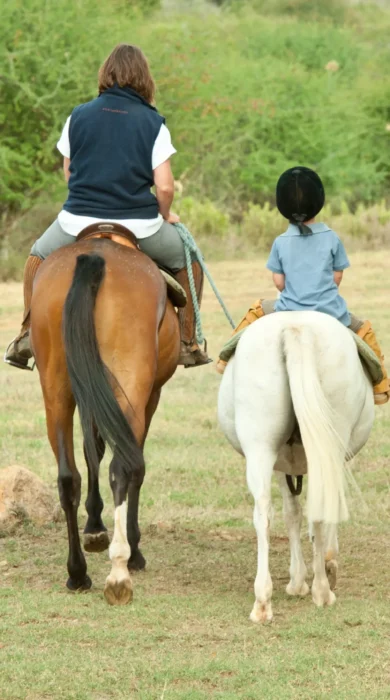 Sosian children horse riding