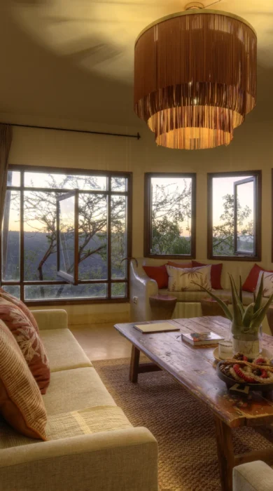 Aloe guest living room, Ol Lentille, Kenya