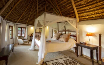lewa wilderness bedroom kenya yellow zebra safaris